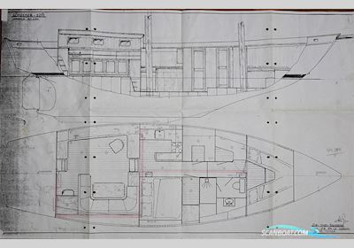 Bekebrede Zeilschoener 15.88 Huizen aan water 1998, met DAF<br />615 motor, The Netherlands