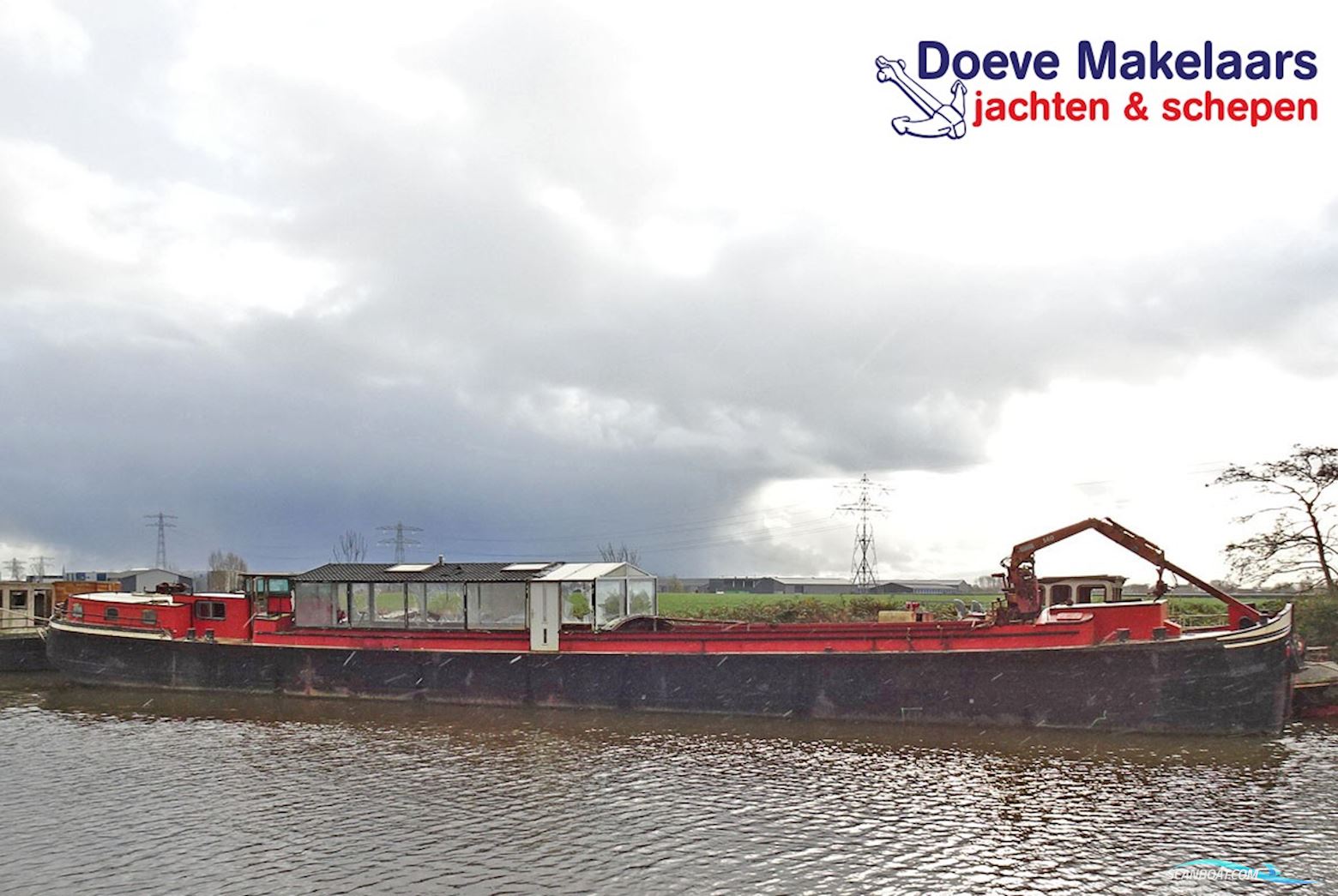 Casco Spits Woonschip 38.00 Huizen aan water 1930, The Netherlands
