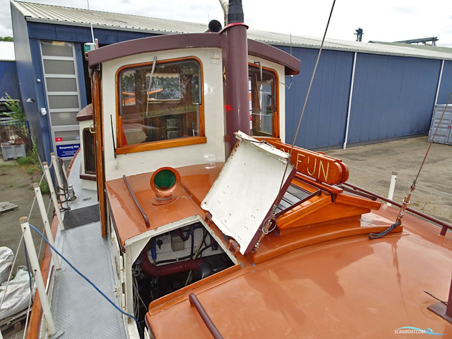 Klassiek Motorjacht 13.80, ex Barkasse