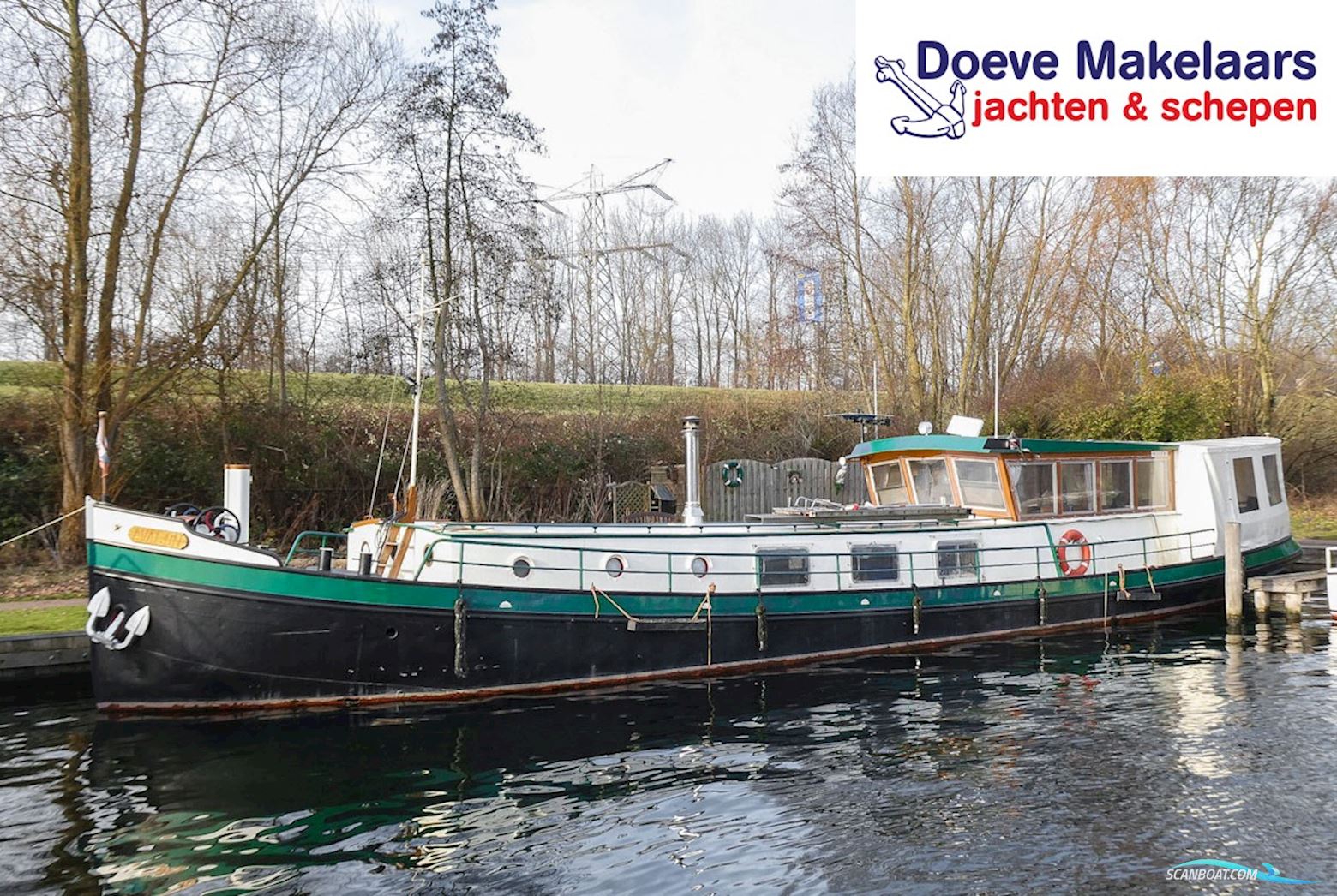 Luxe Motor 21.01 Met Cbb Huizen aan water 1925, met Daf<br />615 motor, The Netherlands