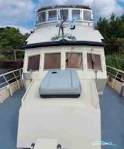 Motorkruiser 1800 AK Zeewaardig Recreatieboot | Woonboot Huizen aan water 1988, met Man motor, The Netherlands