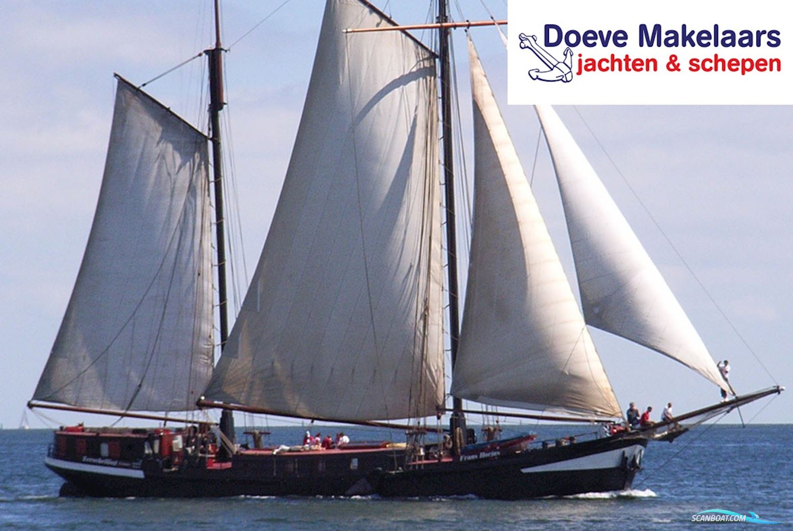 Tweemast Charterklipper 28 Nacht Gasten Huizen aan water 1904, met GM Detroit<br />8V71 motor, The Netherlands