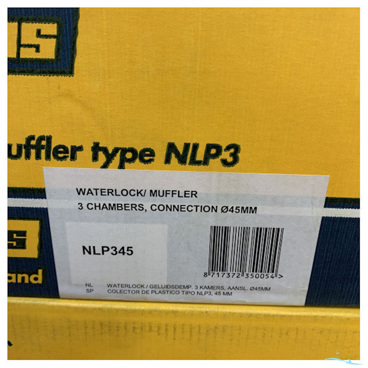 Vetus Nlp345 Waterlock/Exhaust Silencer 45mm 3 Chambers