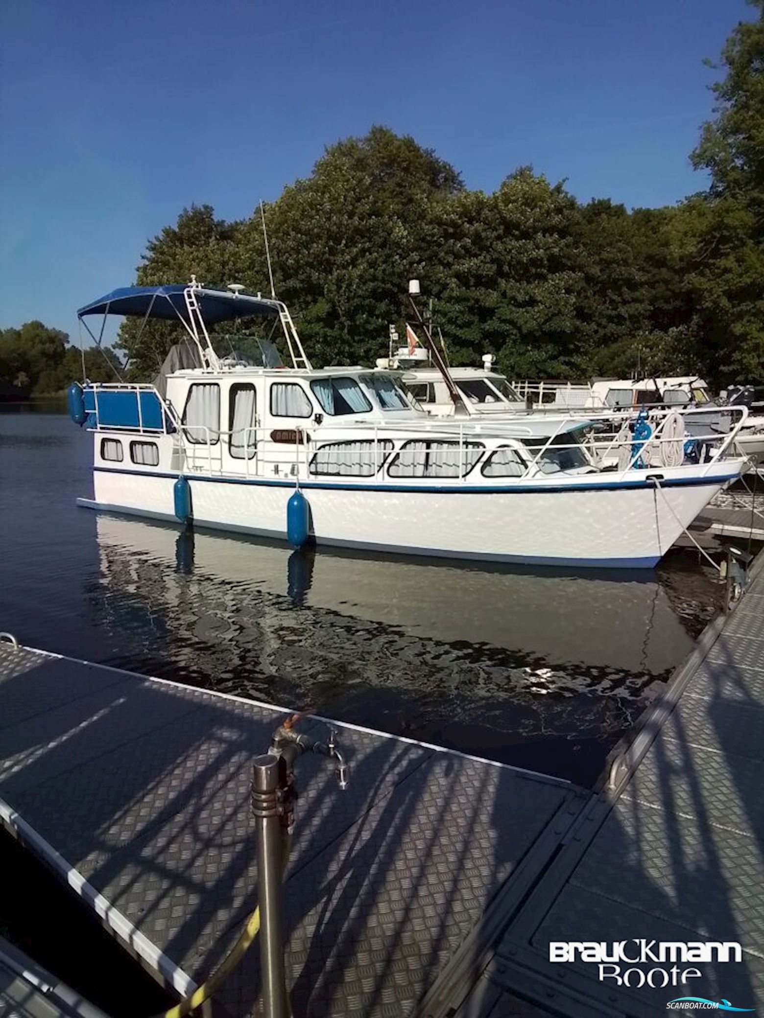 Altena Kruiser Stahlmotorboot Hus- / Bobåd / Flodbåd 1976, med Mercedes motor, Tyskland