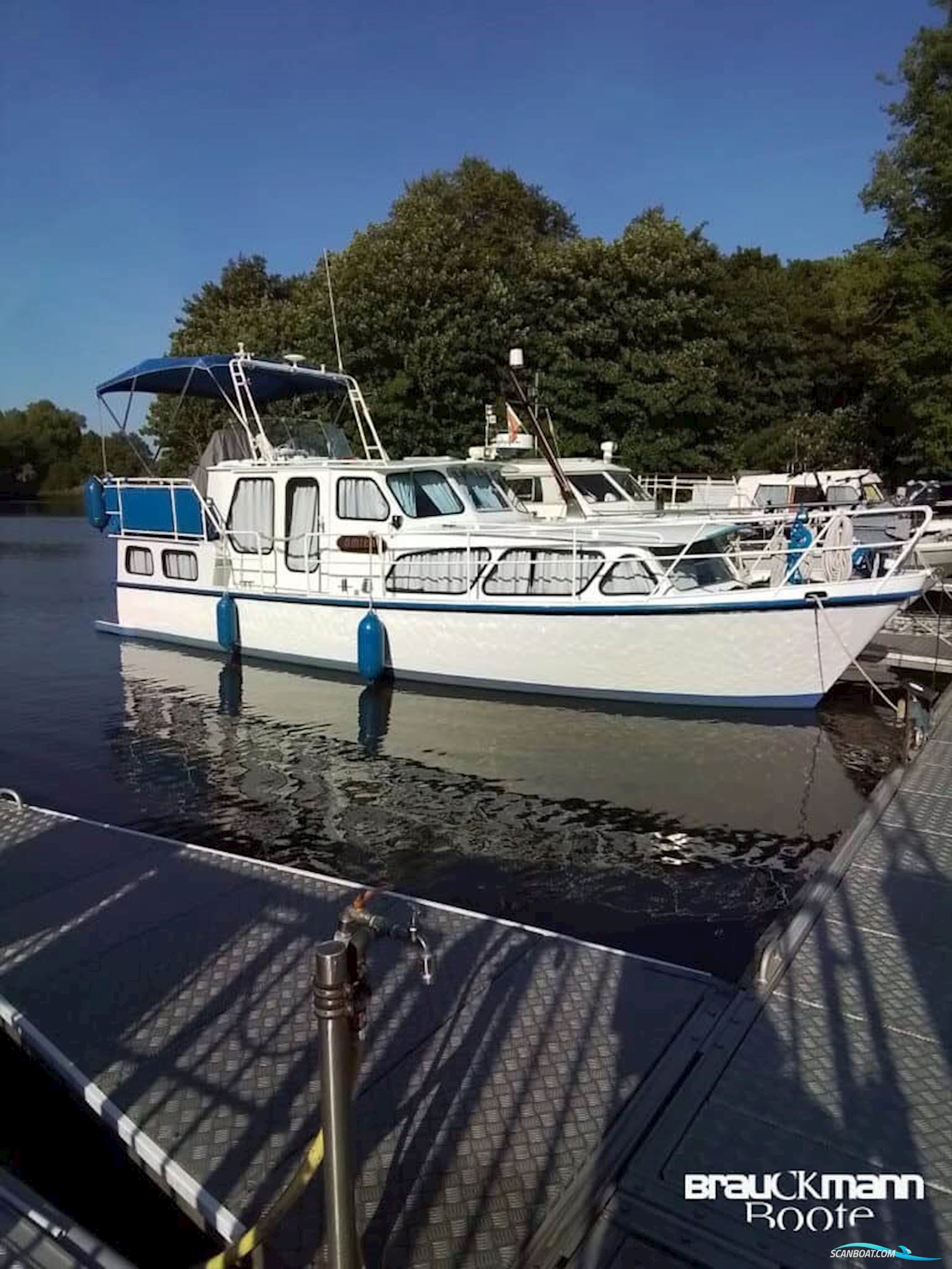 Altena Kruiser Stahlmotorboot Hus- / Bobåd / Flodbåd 1976, med Mercedes motor, Tyskland