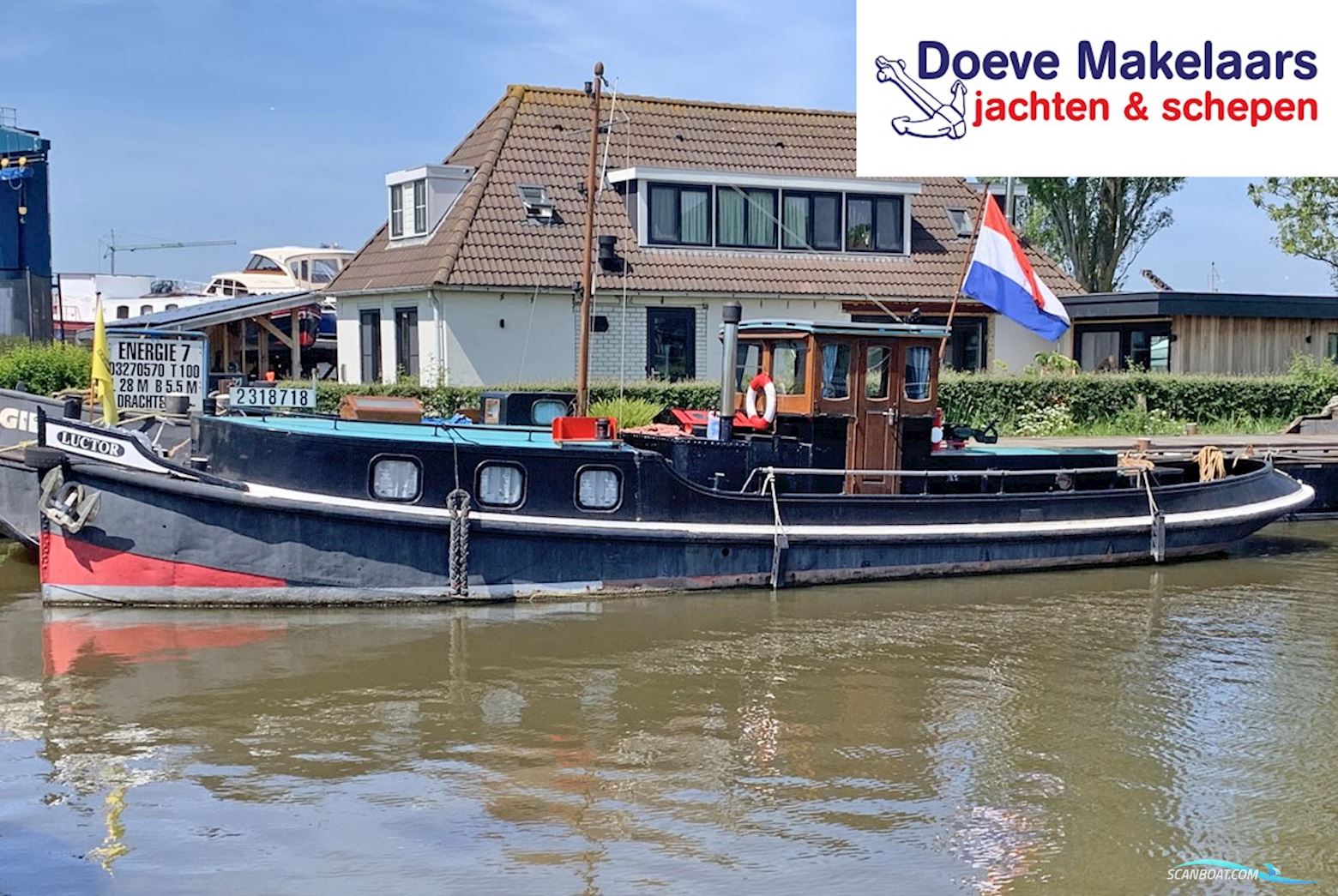 Amsterdammer Sleepboot 15.16 Hus- / Bobåd / Flodbåd 1924, med Kromhout<br />6TS117 motor, Holland