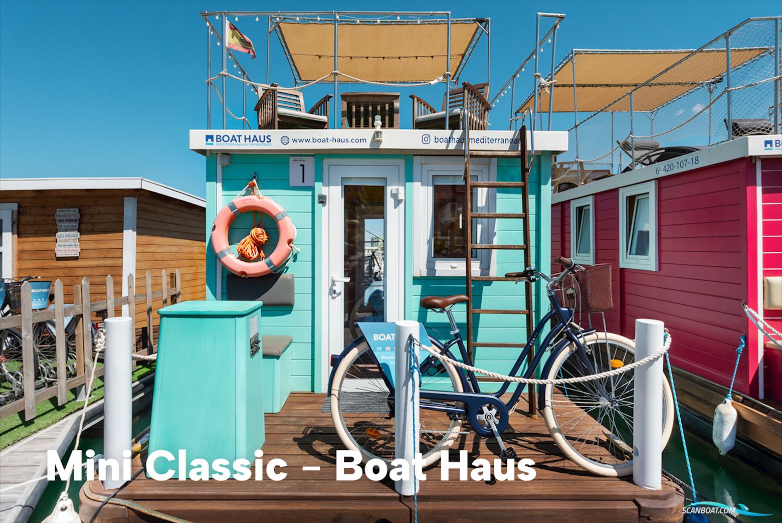 Boat Haus Mediterranean 6x3 Classic Houseboat Hus- / Bobåd / Flodbåd 2018, Spanien