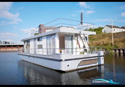 Houseboat Motor Cruiser Home Traveller Xxl 1500 Hus- / Bobåd / Flodbåd 2017, med John Deere motor, Tyskland