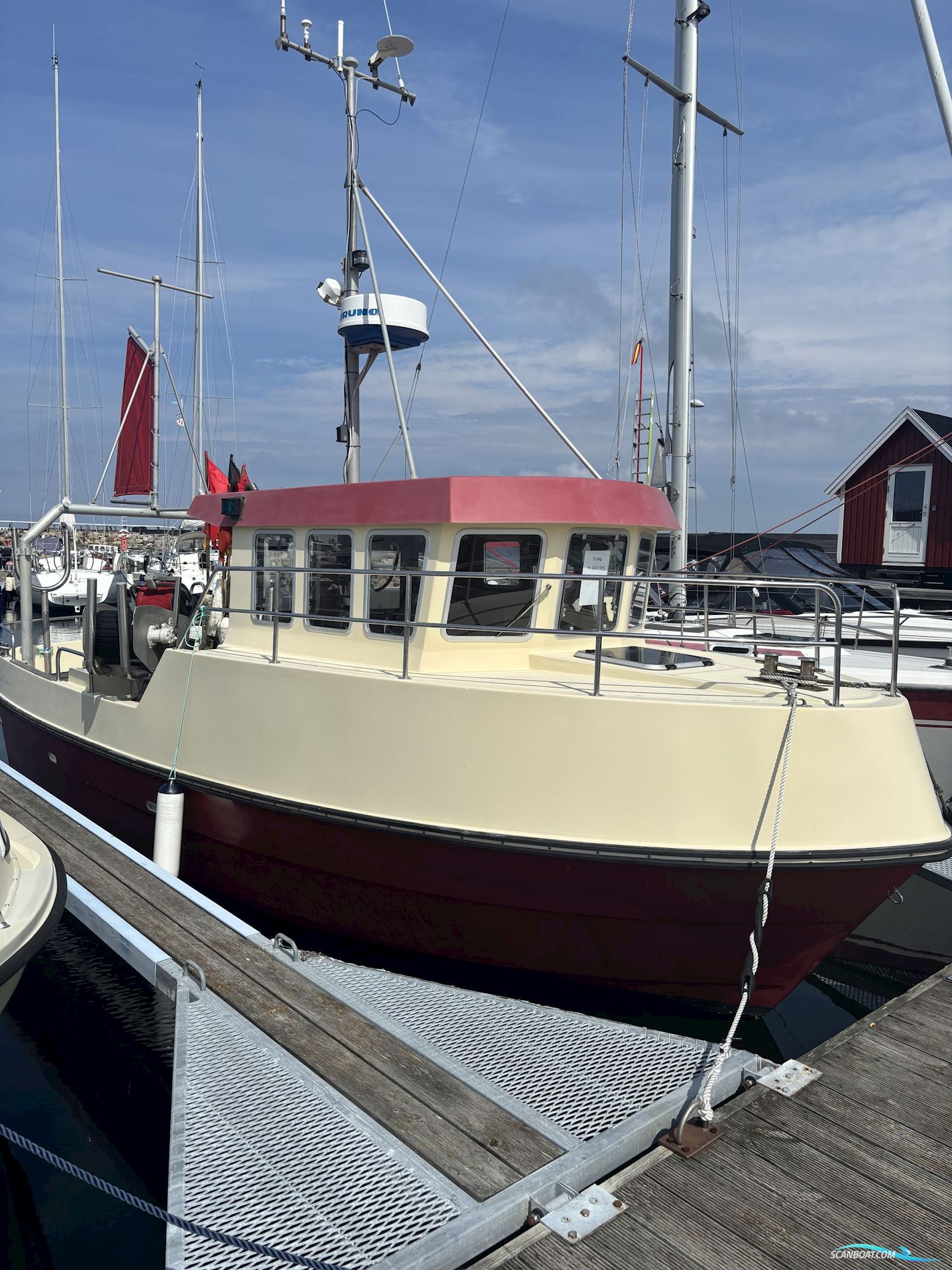Nordan 27 Fiskebåd Hus- / Bobåd / Flodbåd 1997, med Yanmar 6BY 220 motor, Danmark