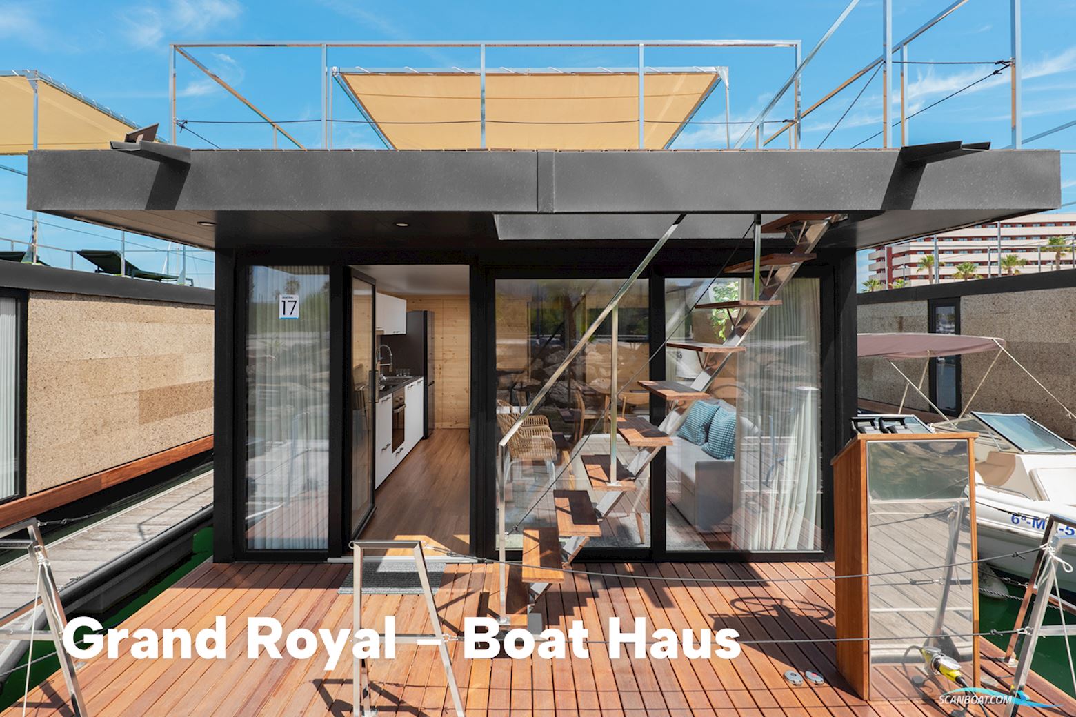 Boat Haus Mediterranean 12X4,5 Royal Houseboat Hus- / Bobåt / Flodbåd 2023, med 2x Torqeedo Cruise motor, Spanien