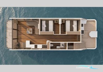 Desidus Hausboot/Hausyacht Duo Family Hus- / Bobåt / Flodbåd 2026, med Honda motor, Tyskland