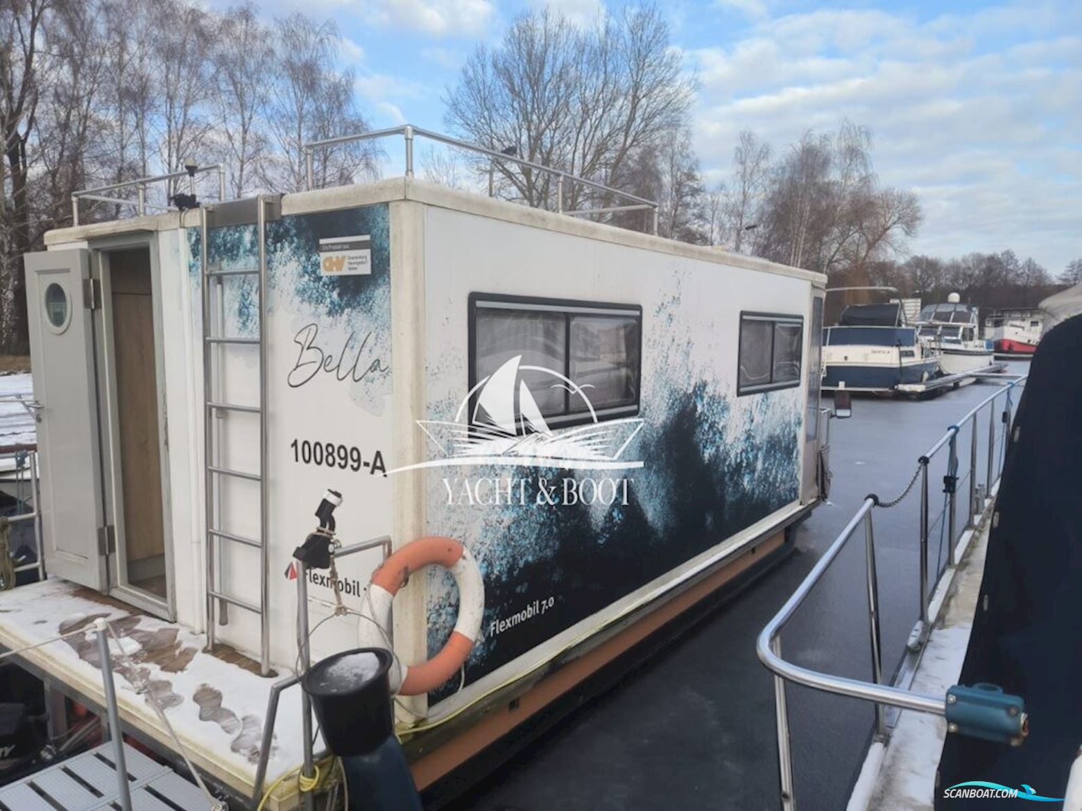 Flexdesign AG Flexmobil 7.0 Hus- / Bobåt / Flodbåd 2019, med Mercury Marine motor, Tyskland