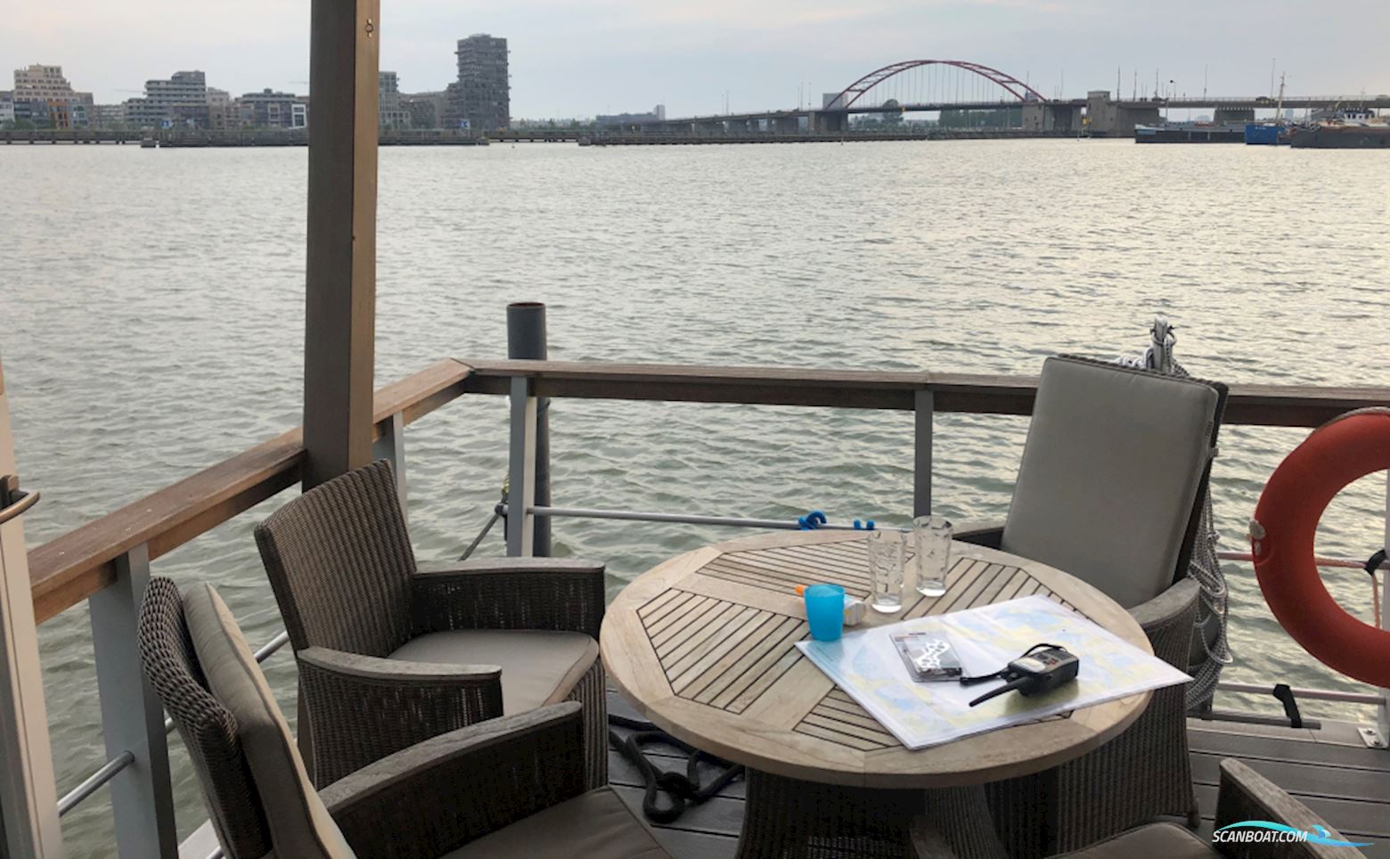 Houseboat Under Dock 18