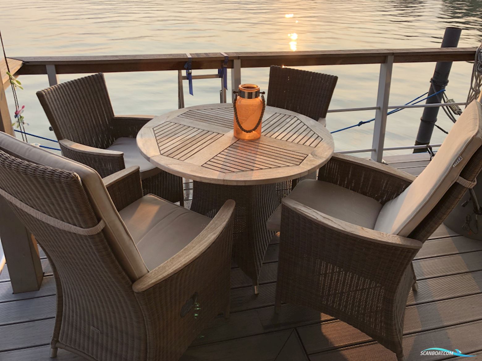 Houseboat Under Dock 18