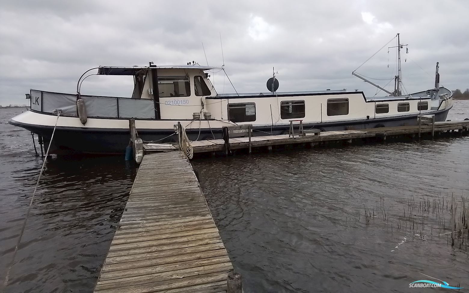 Prachtig gekeurd woonschip met rondom zicht! Hus- / Bobåt / Flodbåd 1926, med DAF motor, Holland