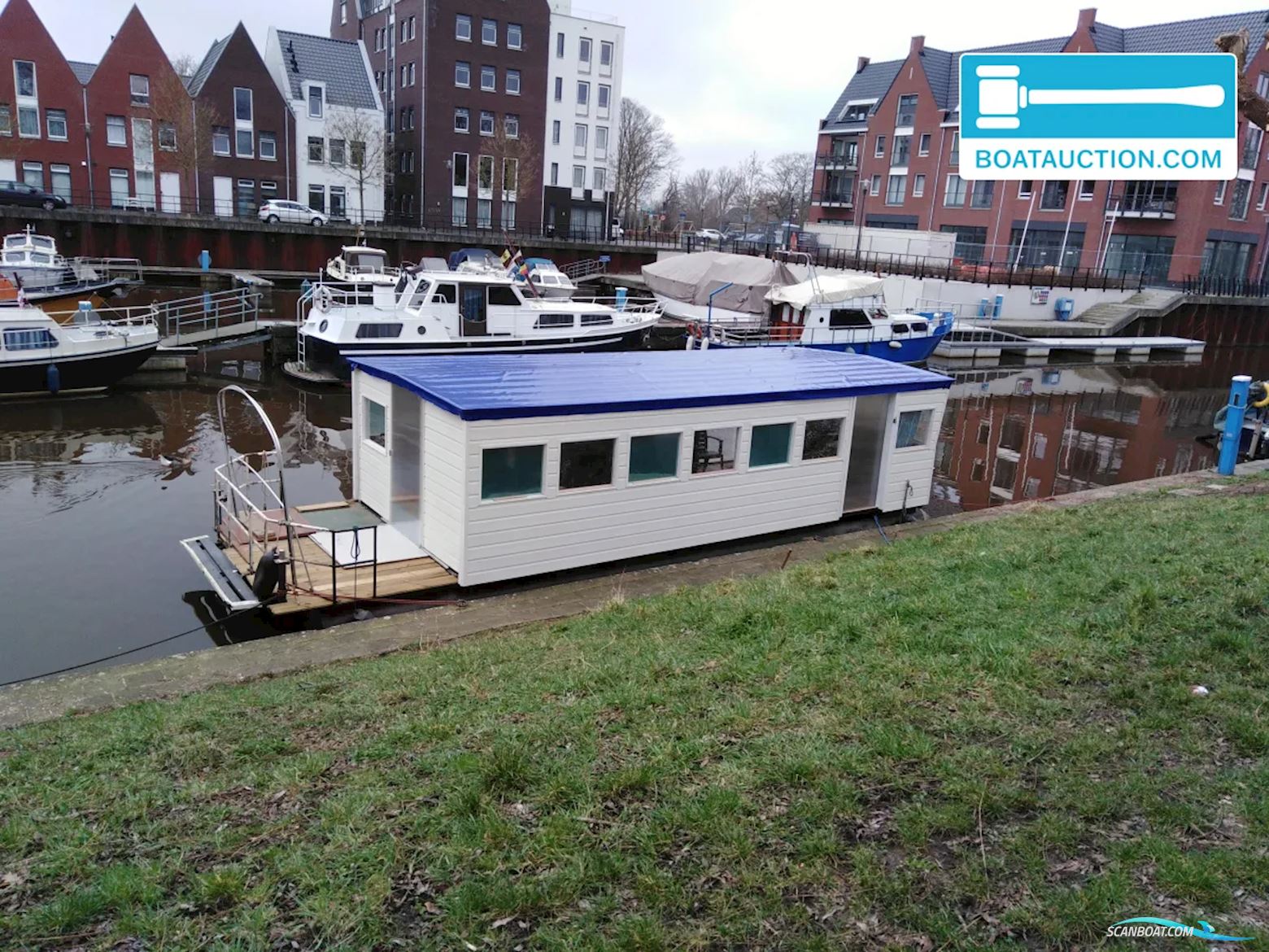 Woonboot 1100 Hus- / Bobåt / Flodbåd 2022, med Perkins motor, Holland