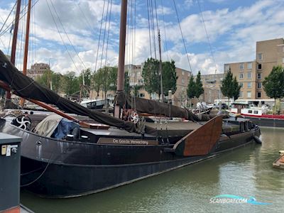 Zeilend Woonschip Woonschip Met Vaste Ligplaats Hus- / Bobåt / Flodbåd 1916, med Daf motor, Holland