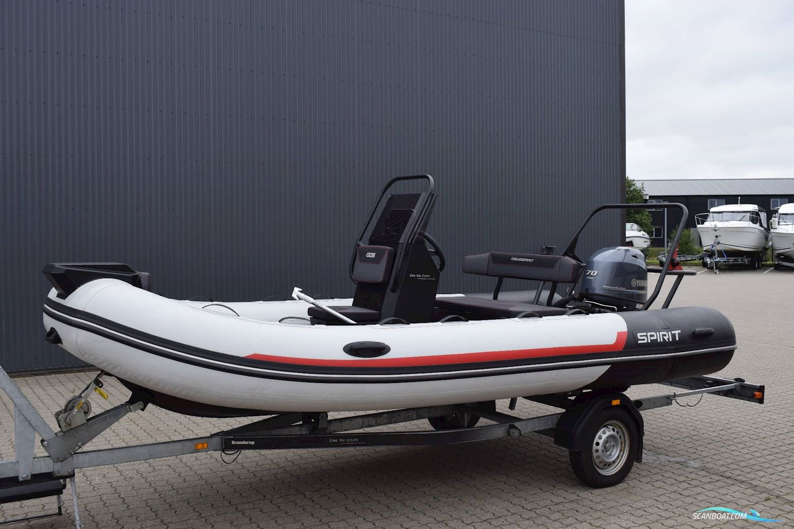 Aqua Spirit 450 - 70 HK Yamaha/Udstyr Inflatable / Rib 2020, with Yamaha 70Fetl engine, Denmark