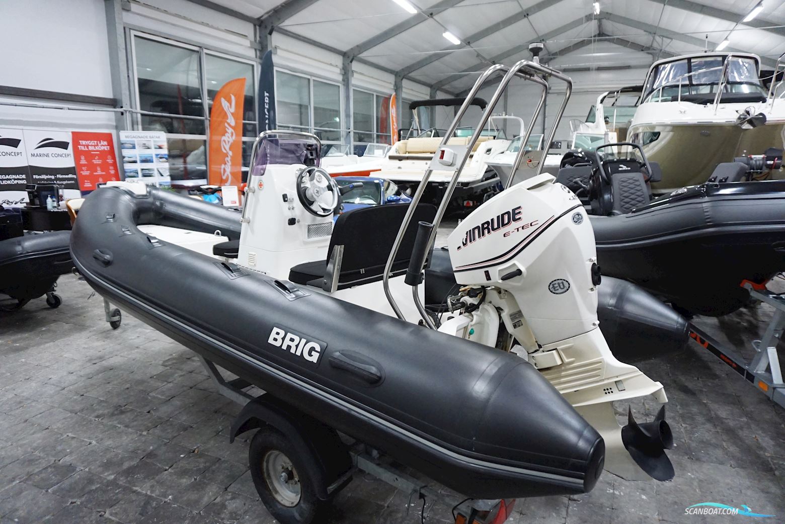 Brig Falcon 500 Inflatable / Rib 2011, with Evinrude 40hk engine, Sweden