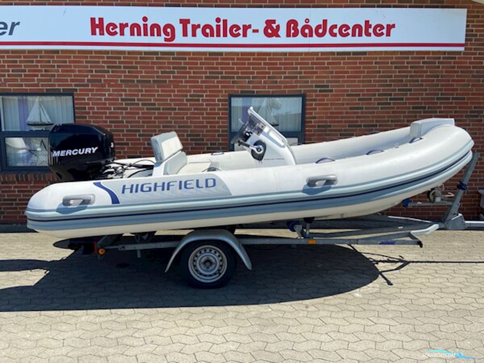 Highfield DL420 m/Mercury F60 hk Efi 4-Takt og Variant Trailer Inflatable / Rib 2018, with Mercury engine, Denmark