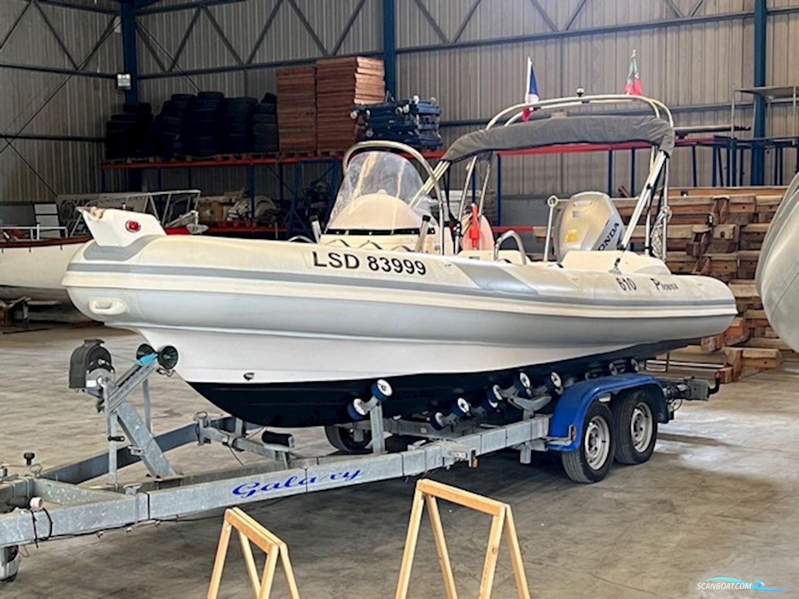 Silver Marine Phoenix 610 Inflatable / Rib 2008, with Honda engine, Portugal