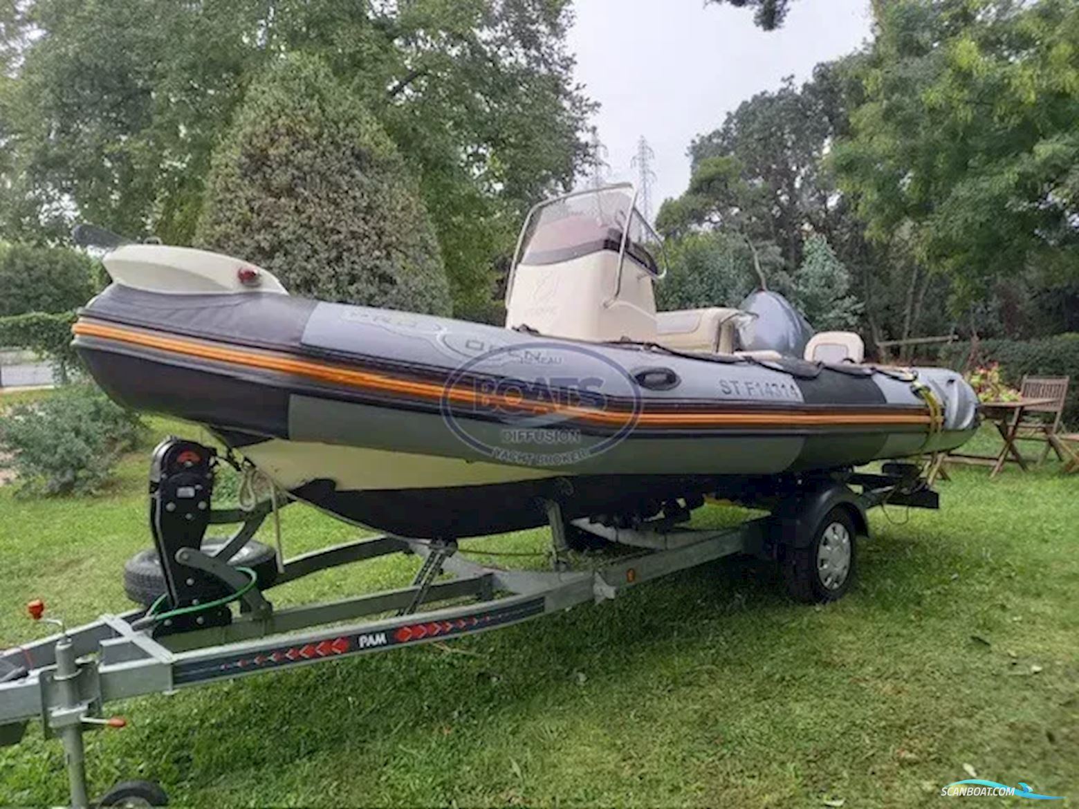 Zodiac Open Pro 550 + Remorque