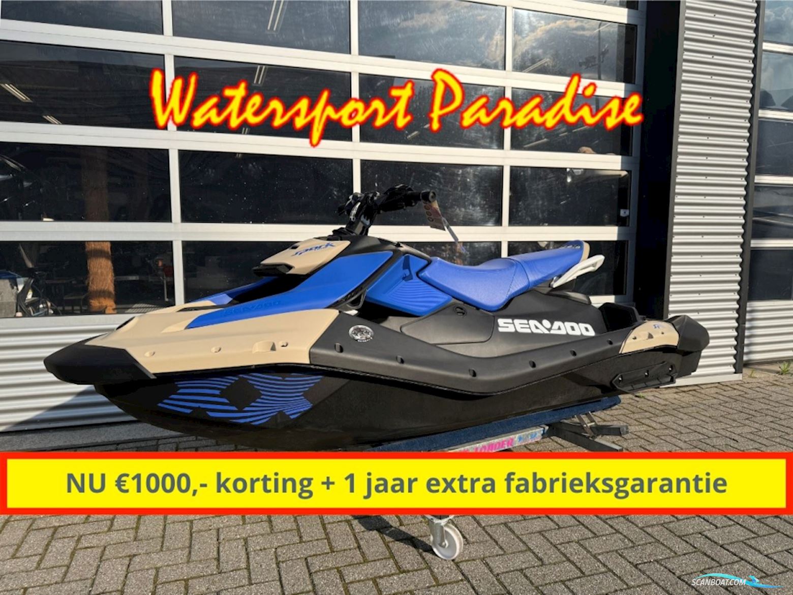 SEA DOO Spark Trixx 3up + 1 jaar extra garantie Jetski / Scooter / Jet boat 2025, with Rotax engine, The Netherlands
