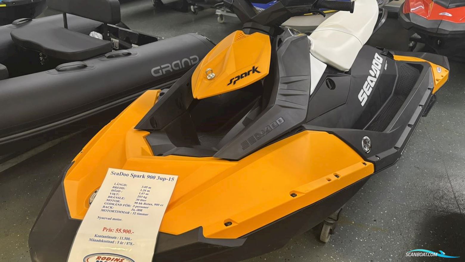 Sea-Doo Spark Jetski / Scooter / Jetbåd 2015, med Rotax motor, Sverige