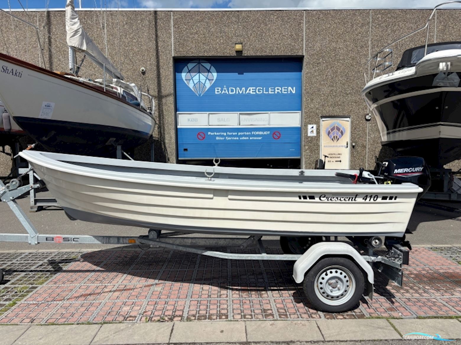 Crescent 410 jolle Jolle 1995, med Mercury motor, Danmark
