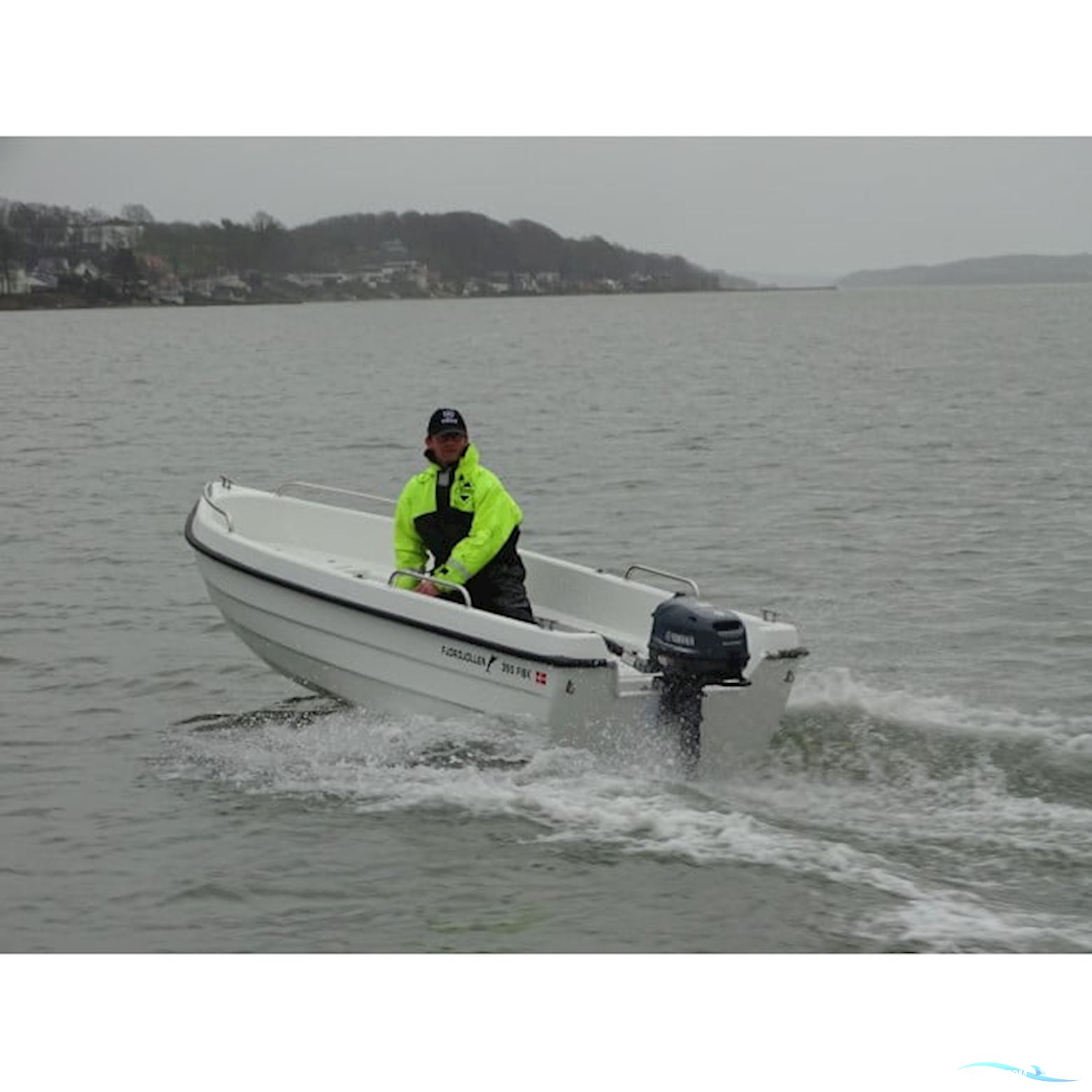 Fjordjollen 390 Fisk med trailer og motor Jolle 2023, med Yamaha motor, Danmark