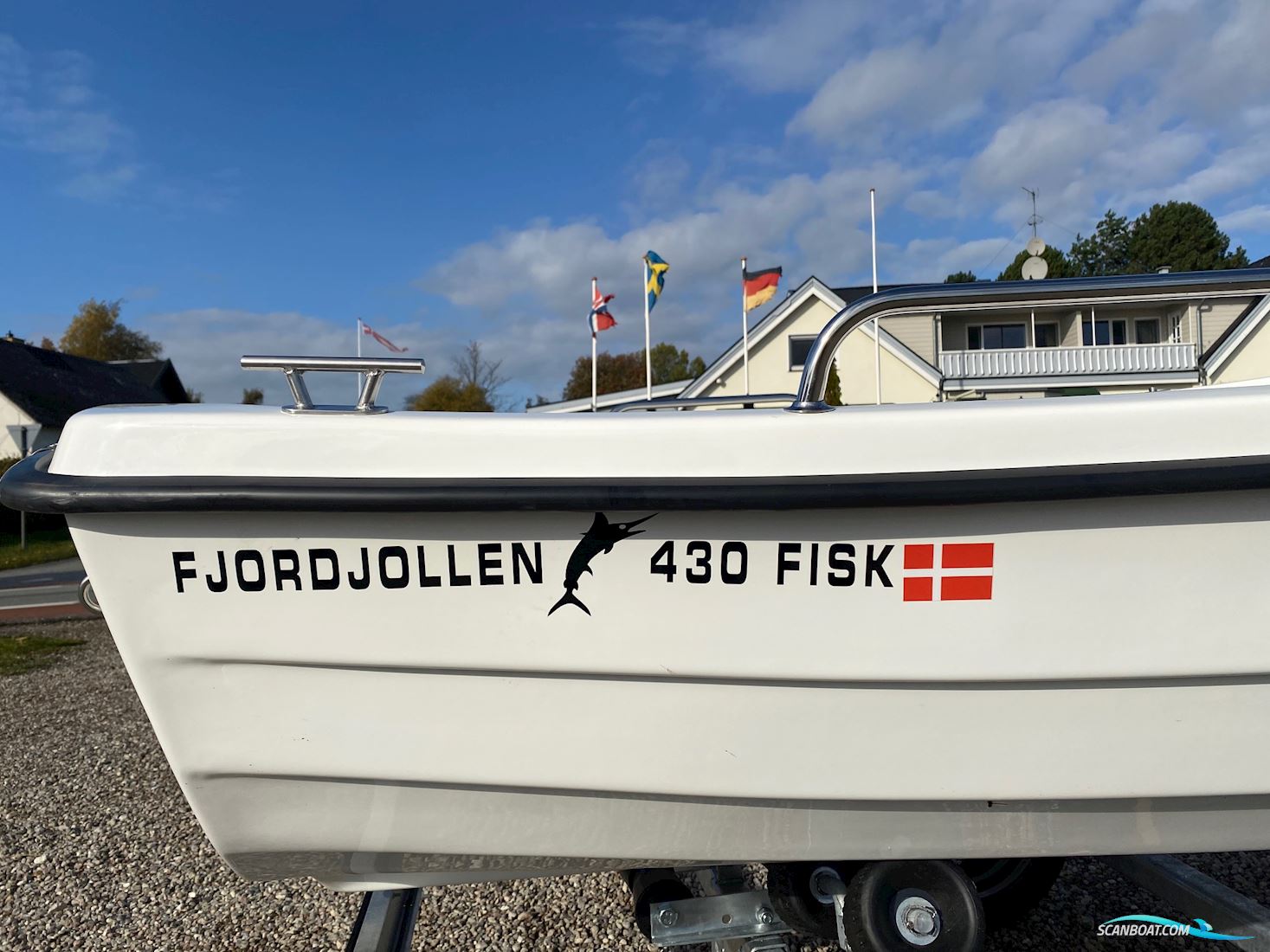Fjordjollen 430 Fisk Med Motor