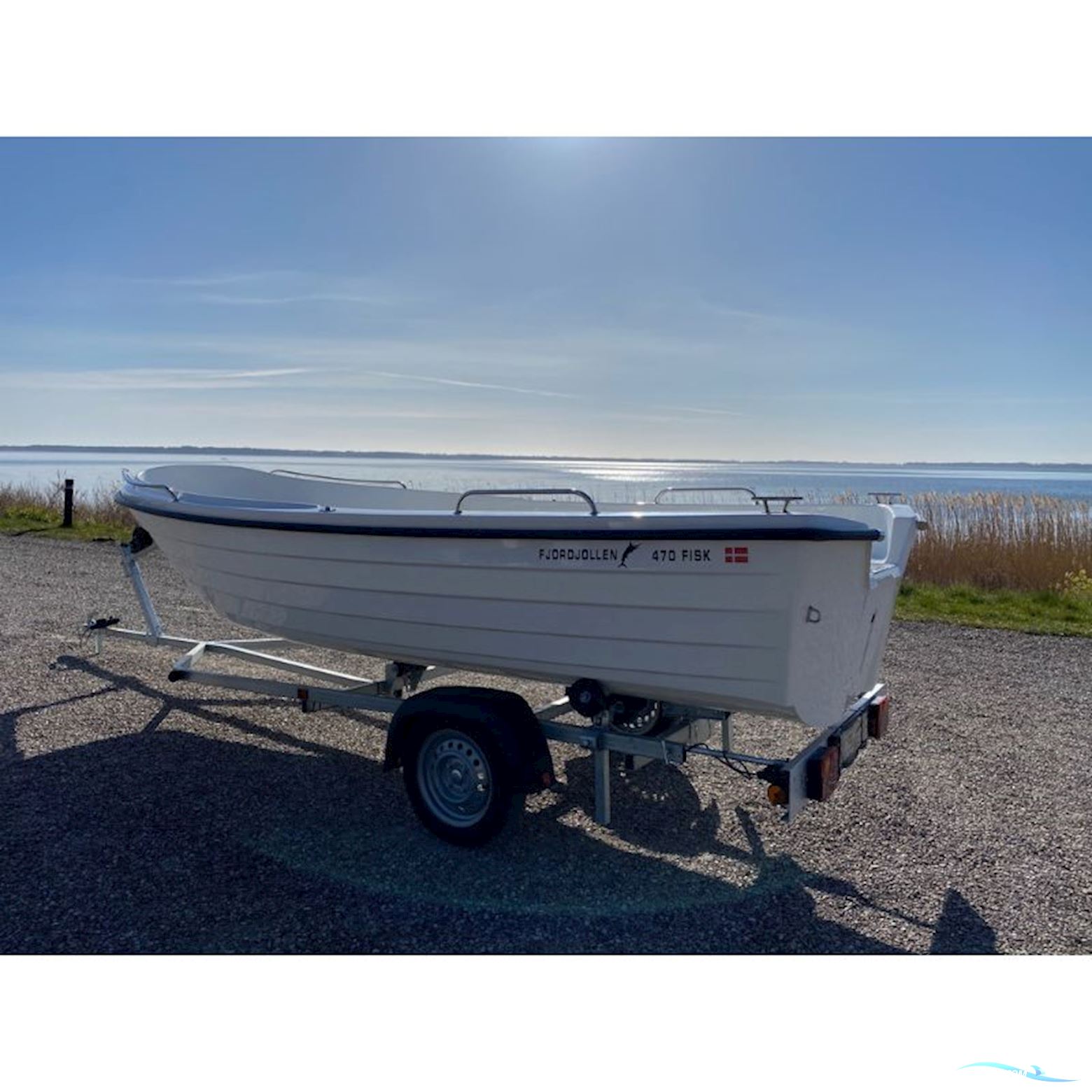 Fjordjollen 470 Fisk - Jolle med F6 CMHL påhængsmotor