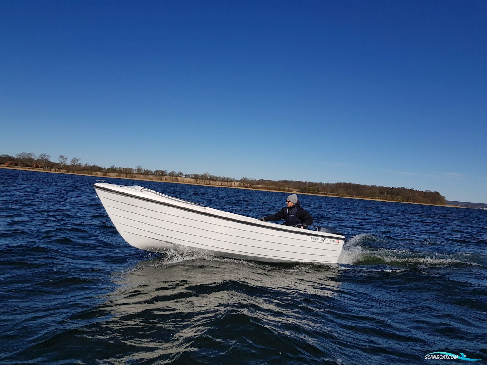 Fjordjollen 470 Fisk Med Trailer og Motor Jolle 2024, mit Yamaha motor, Dänemark