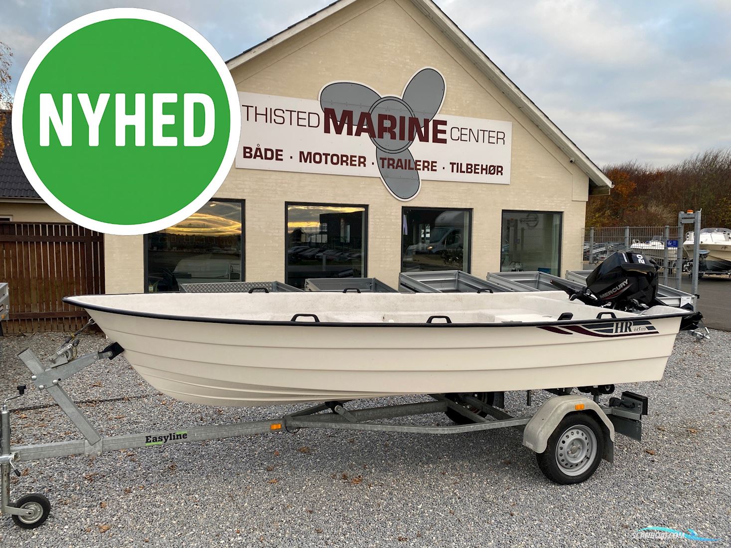 HR 445 STD Jolle 2021, med Mercury motor, Danmark