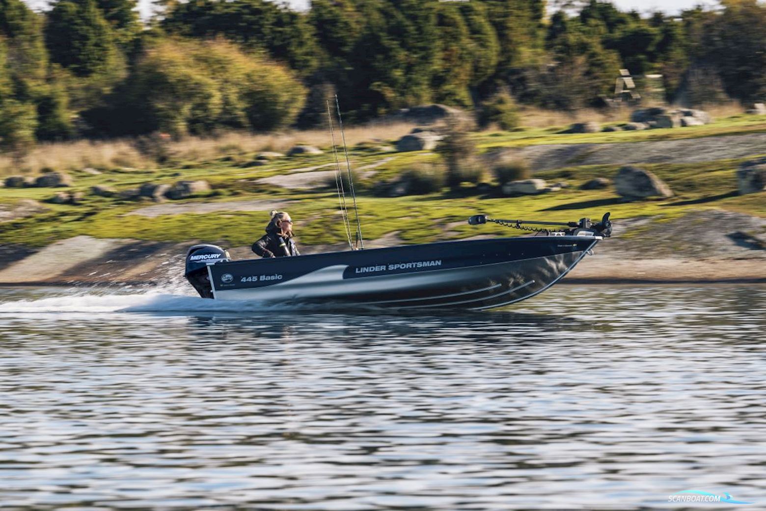 Linder 445 Sportsman Basic Jolle 2025, mit Motor Kan Til Købes motor, Dänemark