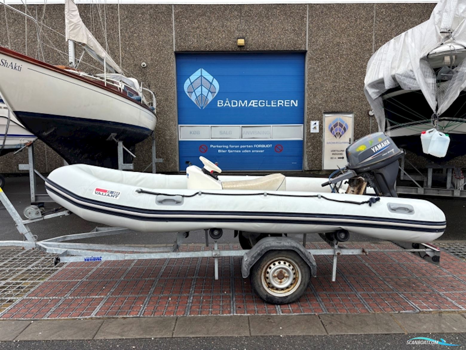 Valiant D-380 Ribbåd Jolle 2009, med Yamaha motor, Danmark