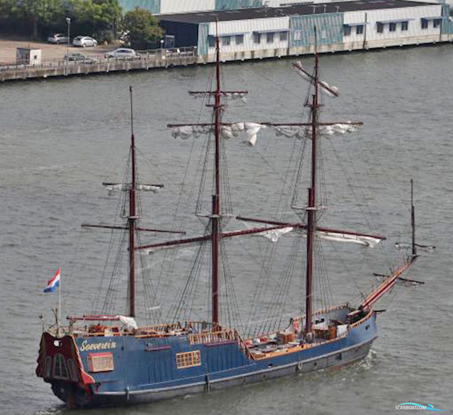 3 mast Charterschip / Evenementenboot 44 nachtgasten, 150 daggasten