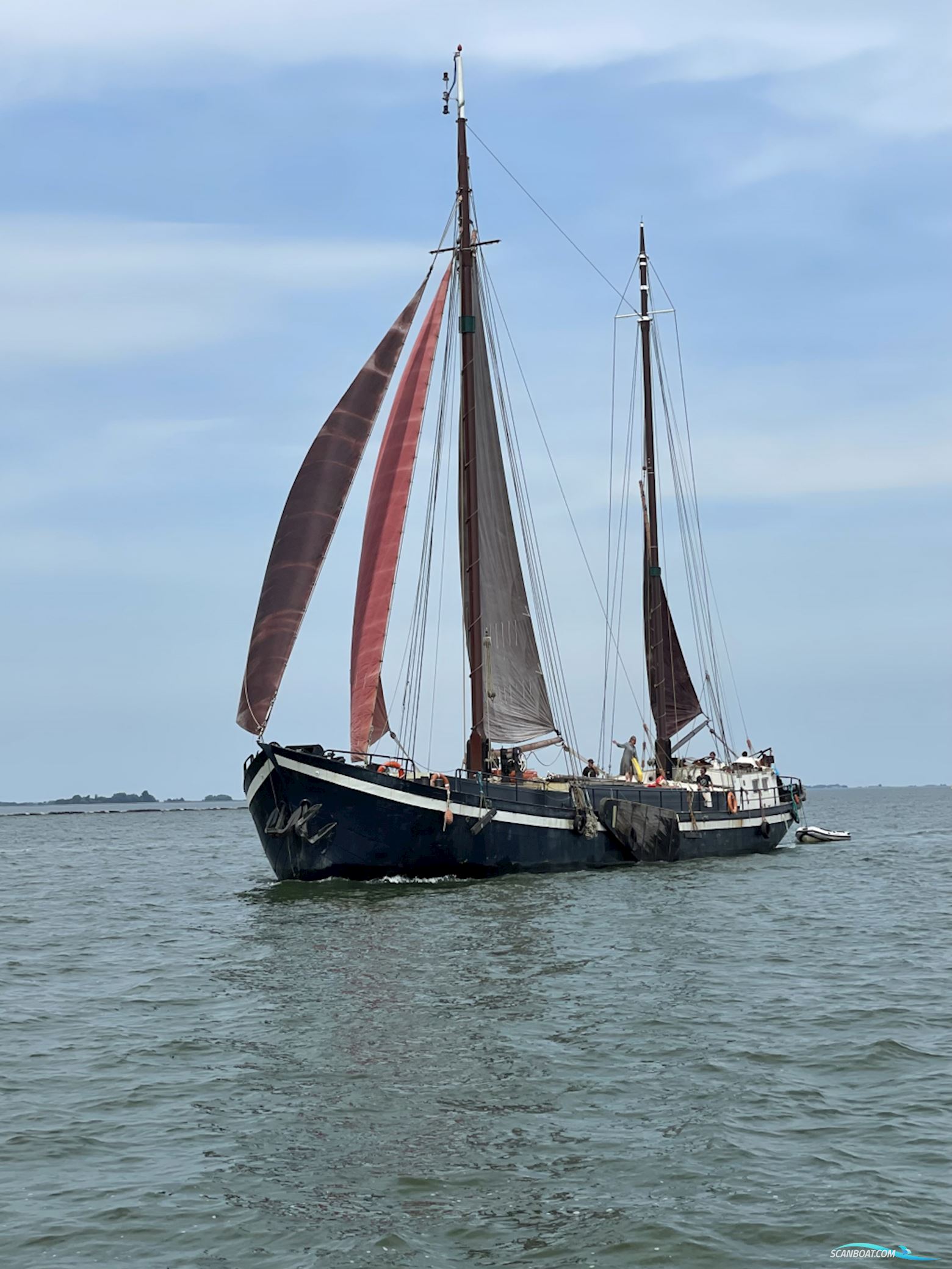 Klipper Tweemast 35.00 m Kommersiellt båt 1899, med Mercedes motor, Holland