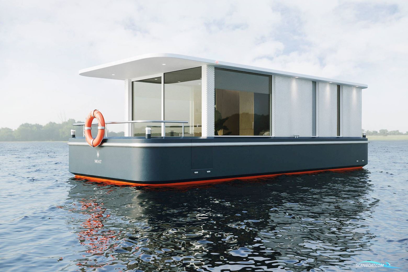 Houseboat Moat Floating Hotel Room Live a board / River boat 2024, with Optie engine, Poland