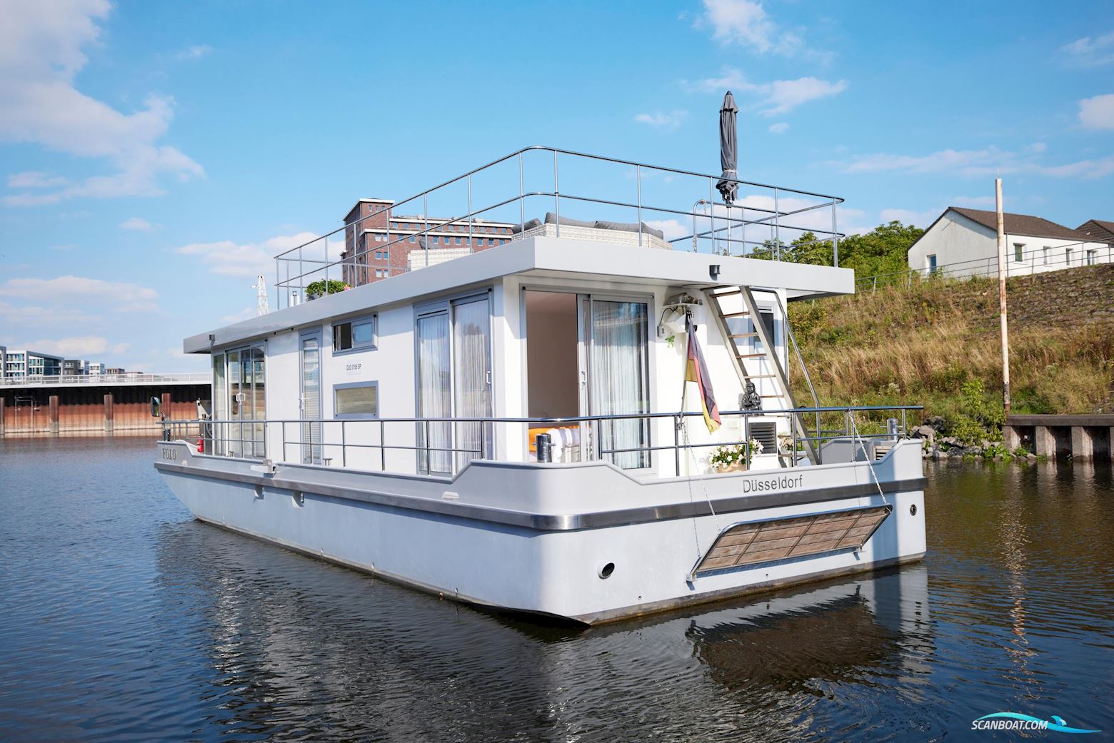 Houseboat Motor Cruiser Home Traveller Xxl 1500 Live a board / River boat 2017, with John Deere engine, Germany