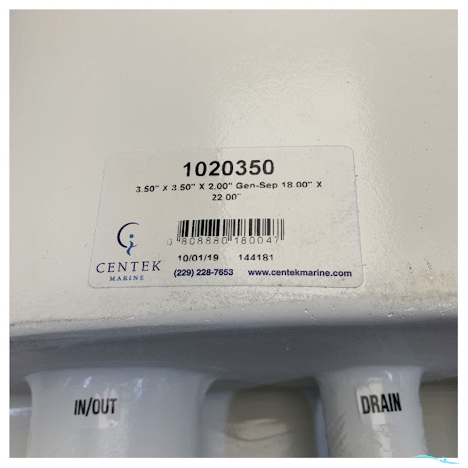 Centek Generator Exhaust Water Separator Muffler 3.5 x 3.5 x 2 Inch - 1020350