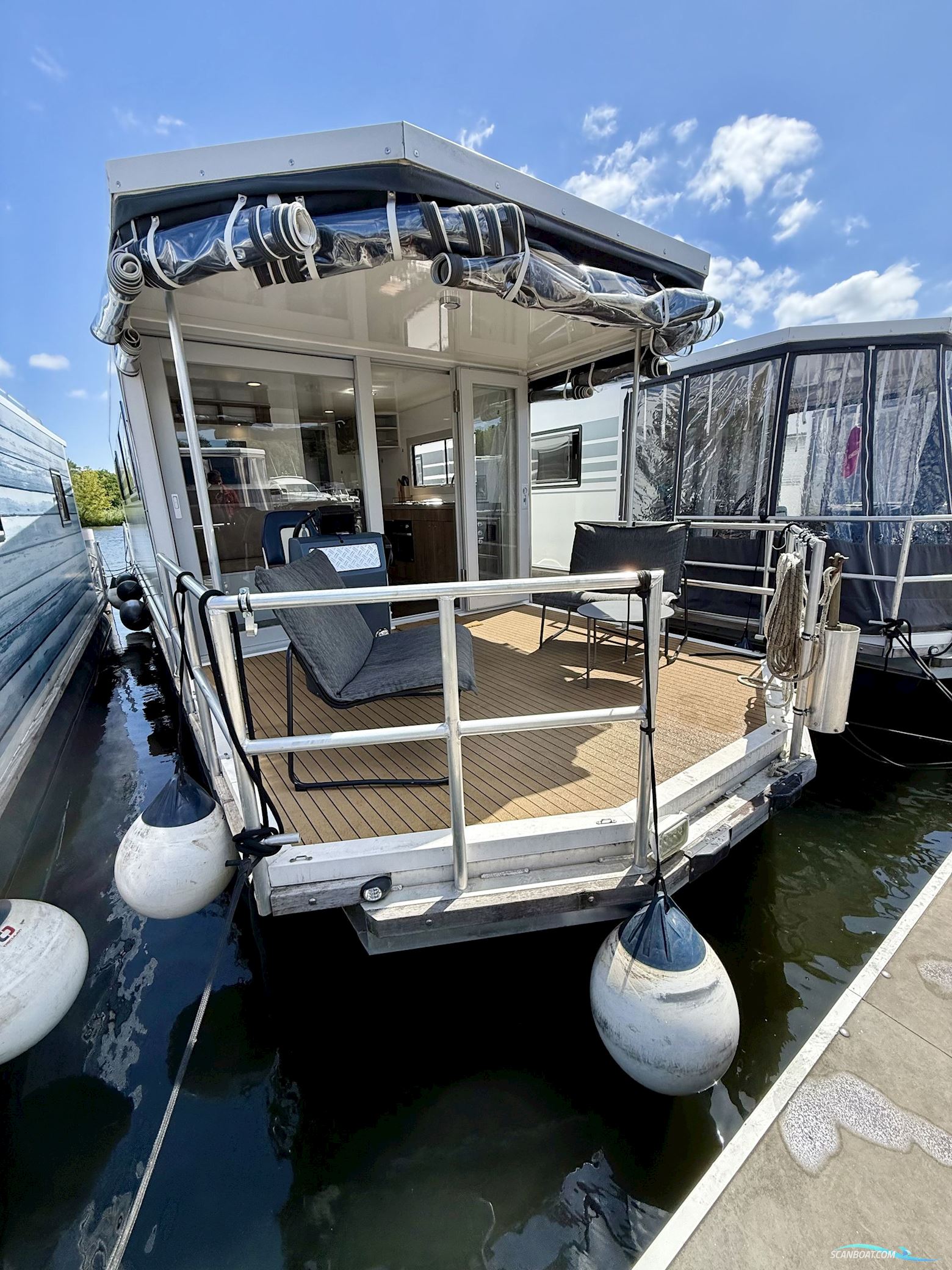 Hausboot Flexmobil 10.0 Live a board / Riverboat 2022, with Tohatsu MFS15E engine, Germany
