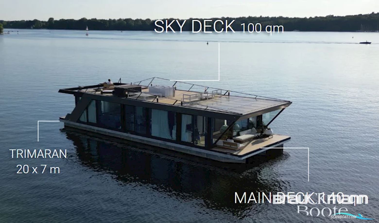 SolarYacht Plaue HBY 140 Live a board / Riverboat 2023, with Yamaha Motor Company engine, Germany