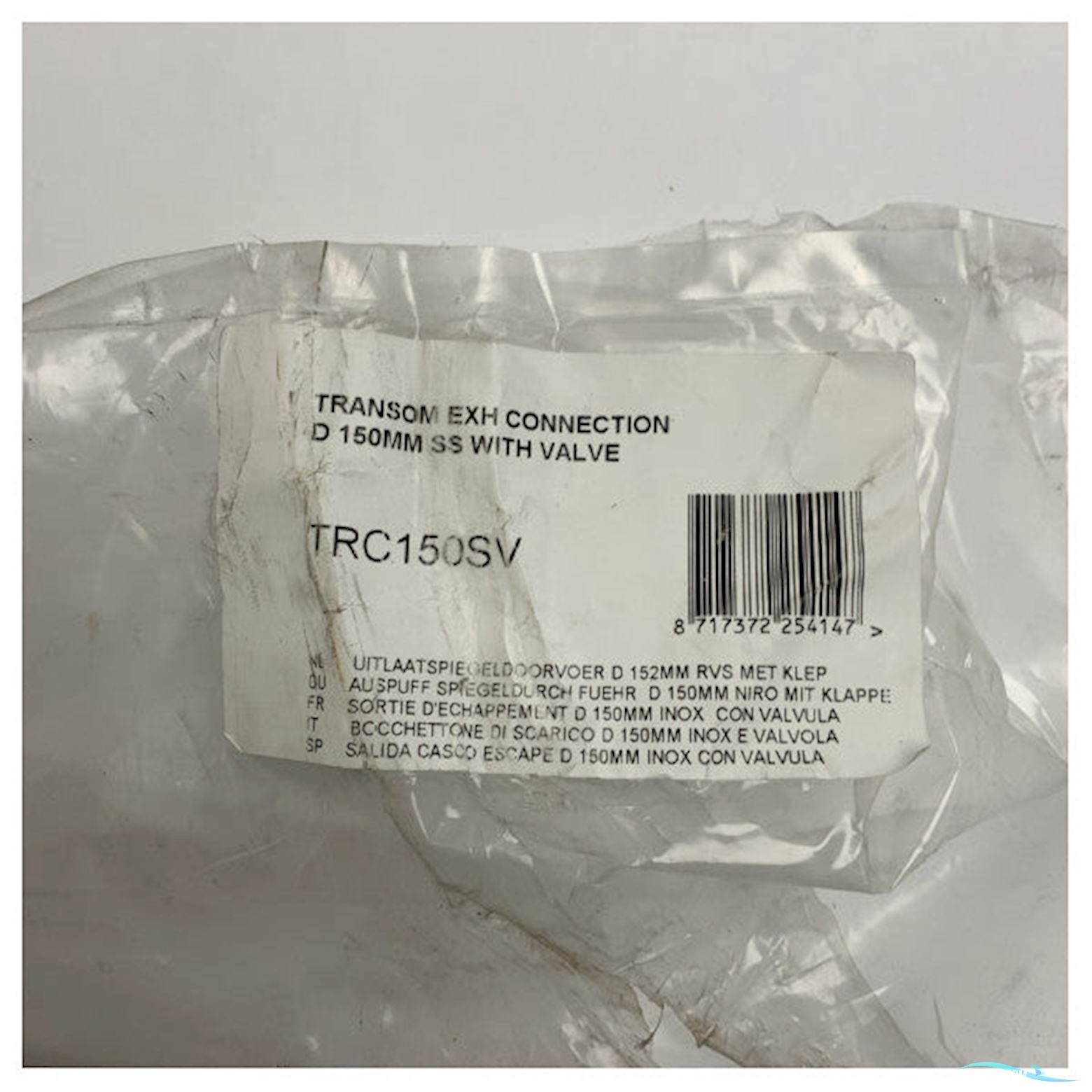 Vetus Trc150SV Stainless Steel Transom Mount Exhaust Output 152 mm