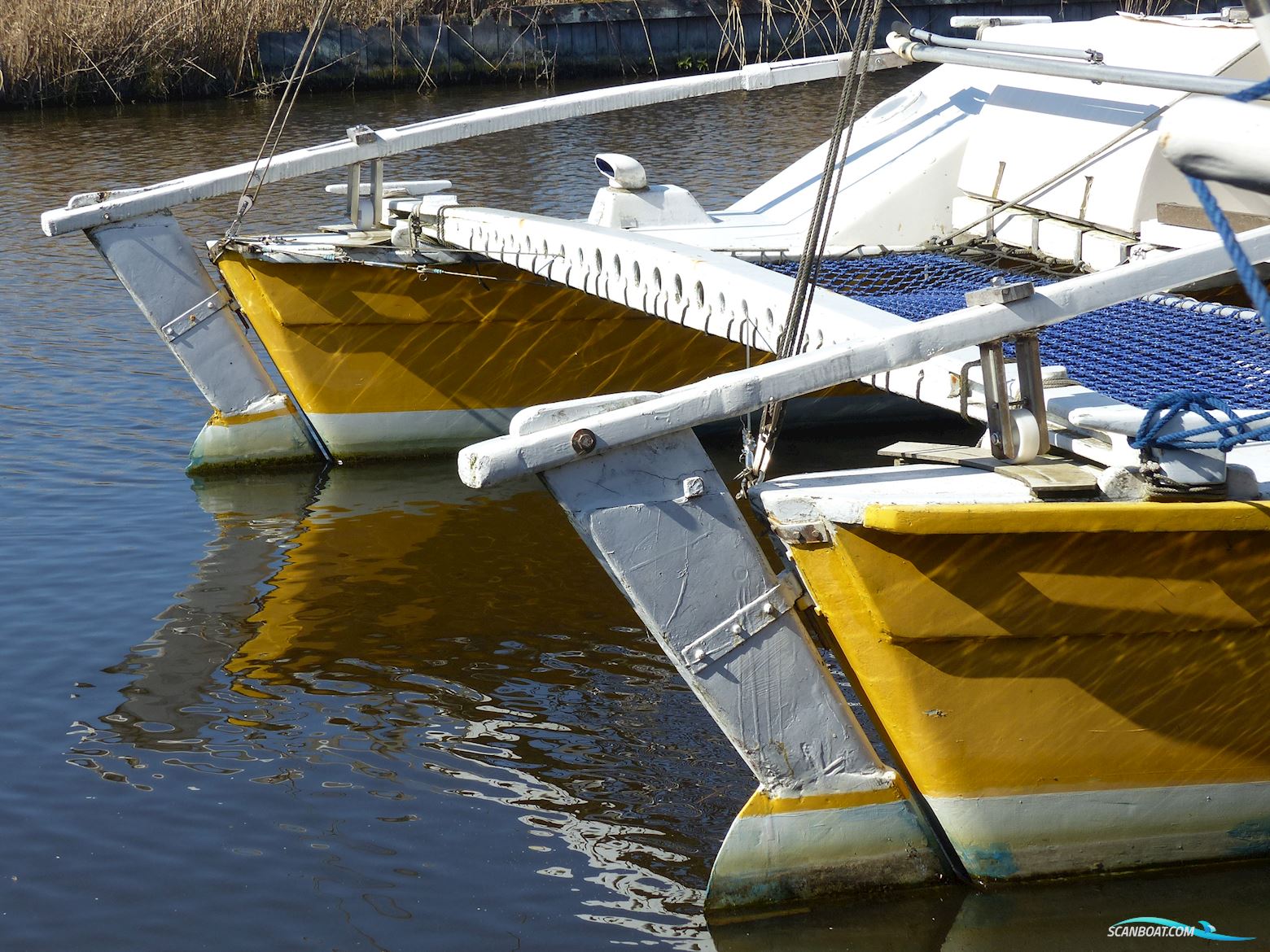 Amateur Wharram Tane Mehrrumpfboot 1970, mit Yamaha motor, Niederlande