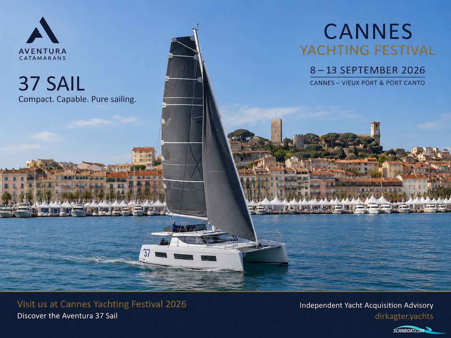 Aventura 37 Easy Sail & Comfort Packs Mehrrumpfboot 2027, mit Yanmar motor, Niederlande