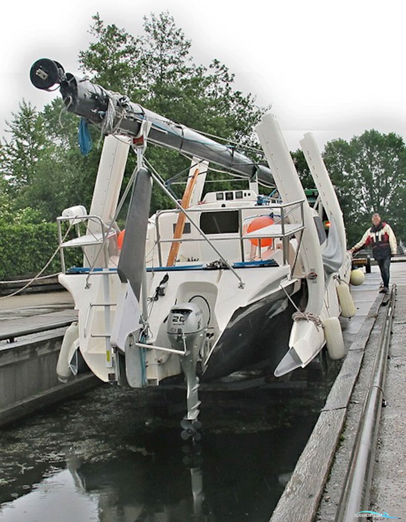 Corsair 36 folding trimaran
