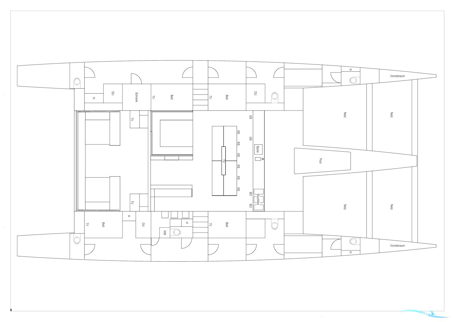 Custom 22m Catamaran