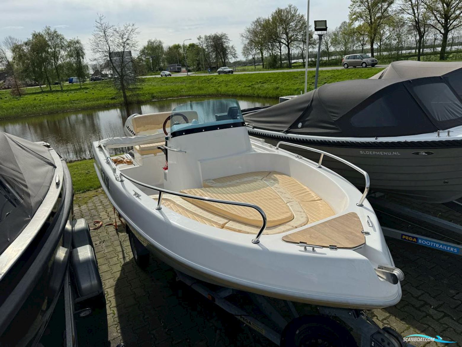 Aquamar Panaria 465 Motor boat 2009, with Johnson engine, The Netherlands