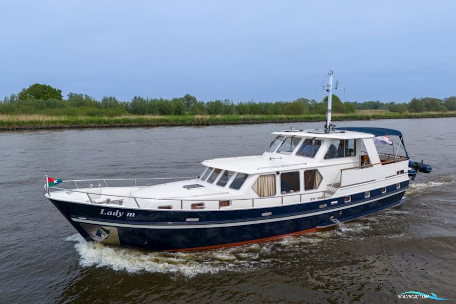Blauwe Hand Trawler 1400 Motor boat 1990, with Vetus Deutz 192 pk. engine, The Netherlands